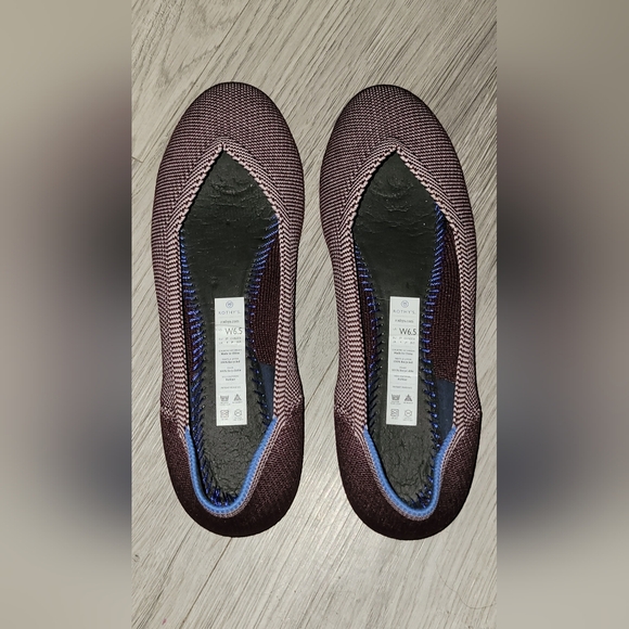 Rothy's The Flat Birdseye Plum Round Toe Flats, Women's Size 6.5, EU 37 - Picture 11 of 16
